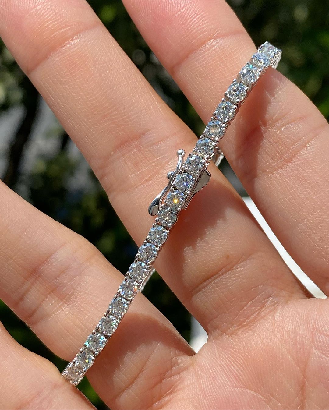 4.00 carat Natural Diamond Eternity Bracelet, Tennis Bracelet