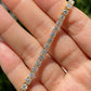 12.00ct. Round Cut Natural Diamond Tennis Bracelet In 14k White Gold 7"
