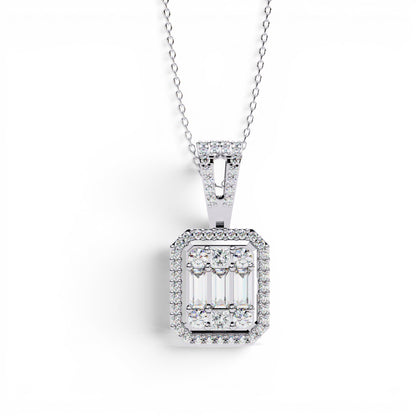 diamond baguette pendant​

