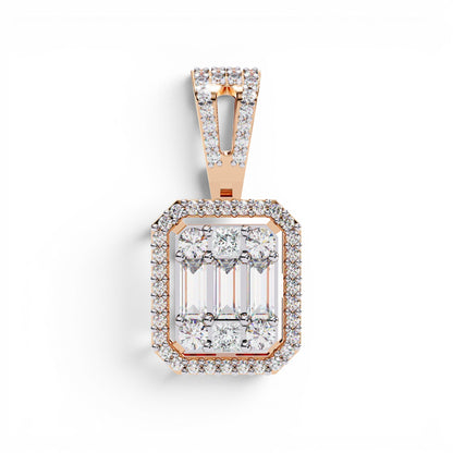 diamond baguette pendant​

