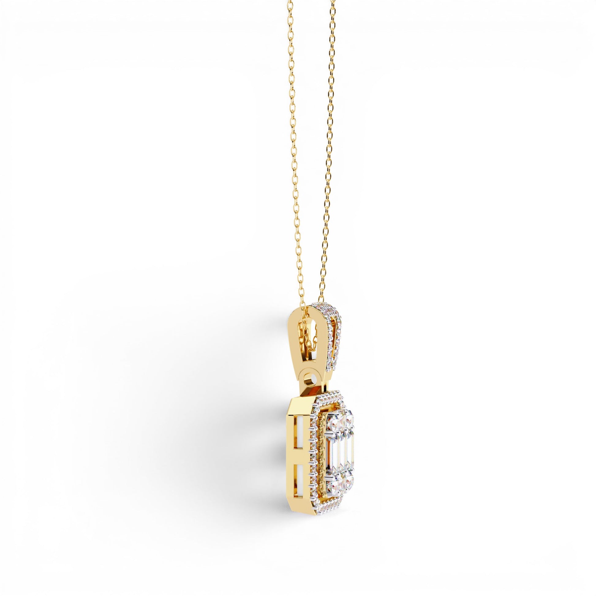 baguette pendant necklace​

