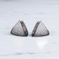 1 Ct Lab Grown Diamond Pavé Triangle Hoop Earrings