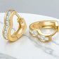 Heart Shaped Princess Cut Lab Grown Diamonds Hexagon Hoops