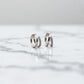 Classic Crossover Lab Grown Diamond Huggie Hoop Earrings