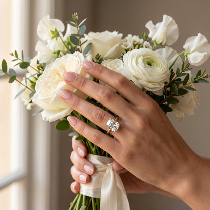 3.46ct Cushion Cut Lab-Grown Engagement Ring