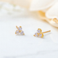 Tiny Trio Lab Grown Diamond Stud Earrings