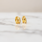 Classic Crossover Lab Grown Diamond Huggie Hoop Earrings