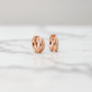 Classic Crossover Lab Grown Diamond Huggie Hoop Earrings