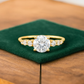 1.00 ct Round Cut Lab Grown Diamond Engagement Ring • Classic 14K/18K Gold Bridal Ring