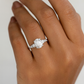 1.25 ct Oval Cut Lab Grown Diamond Engagement Ring • Vintage Inspired Wedding Ring