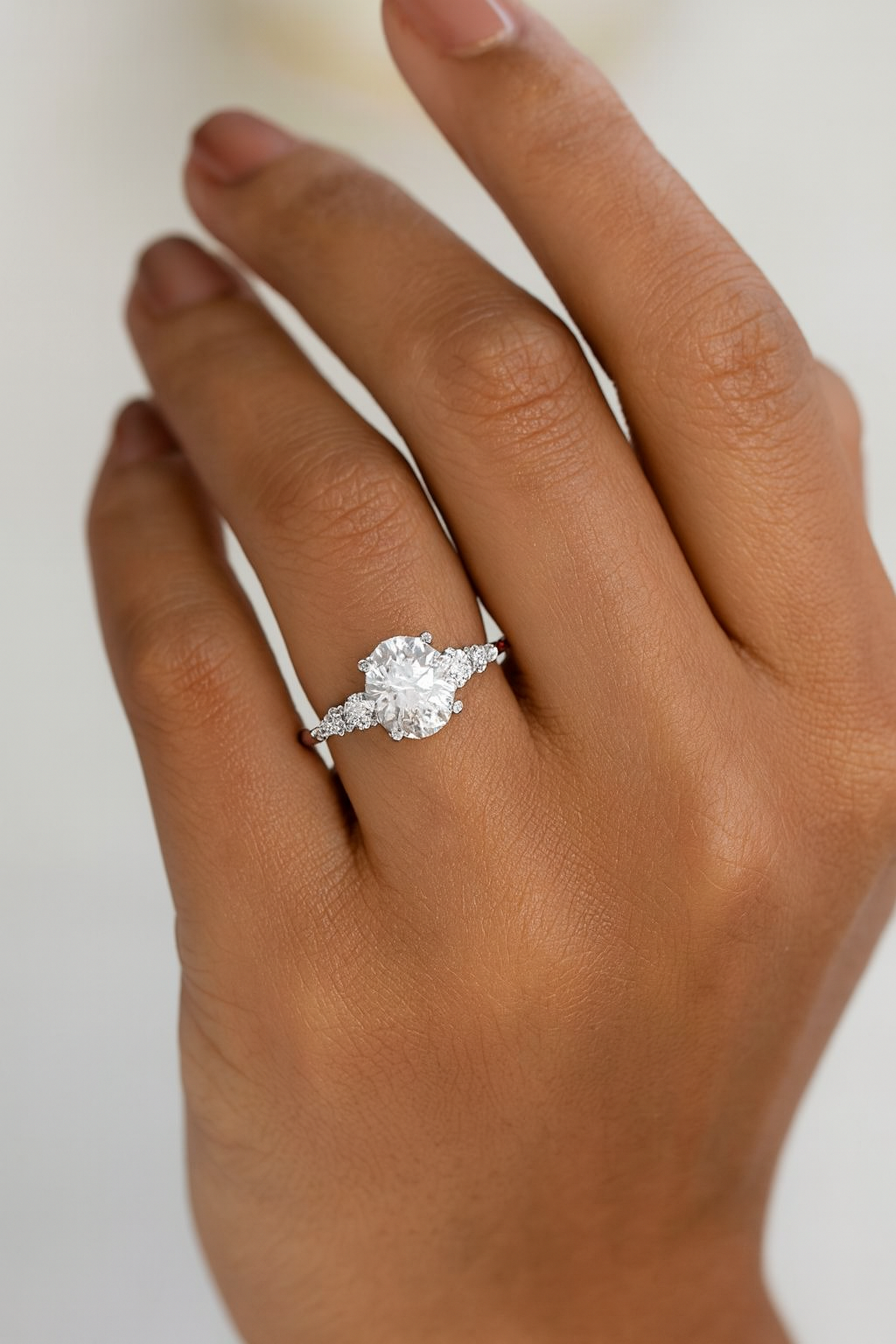 1.25 ct Oval Cut Lab Grown Diamond Engagement Ring • Vintage Inspired Wedding Ring