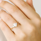 0.50 ct Oval Cut Lab Grown Diamond Engagement Ring • Vintage Diamond Cluster Ring