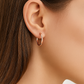 Bold Tube Large Hoop Earrings • 14K Gold Classic Round Hoops