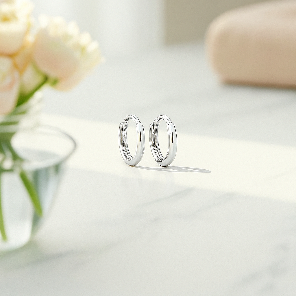 Mini Gold Hoop Earring • Dainty 14K Gold Pair Hoop