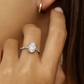 1.5CT Oval Lab Grown Diamond Engagement Ring • Vintage-Inspired White Gold Ring