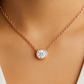 1/5ct Round Cut Solitaire Lab Grown Diamond Bezel Pendant Necklace