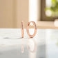 Tube Medium Gold Hoop Earrings • Classic Solid 14K Gold Hoops