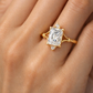 emerald cut engagement ring diamond​

