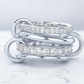 Lab Grown Diamond Interlocked Multi-Band Ring • 14K Two-Toned Gold Connector Ring