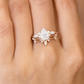 1.600ct Pear Lab Grown Diamond Engagement Ring Set
