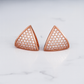 1 Ct Lab Grown Diamond Pavé Triangle Hoop Earrings