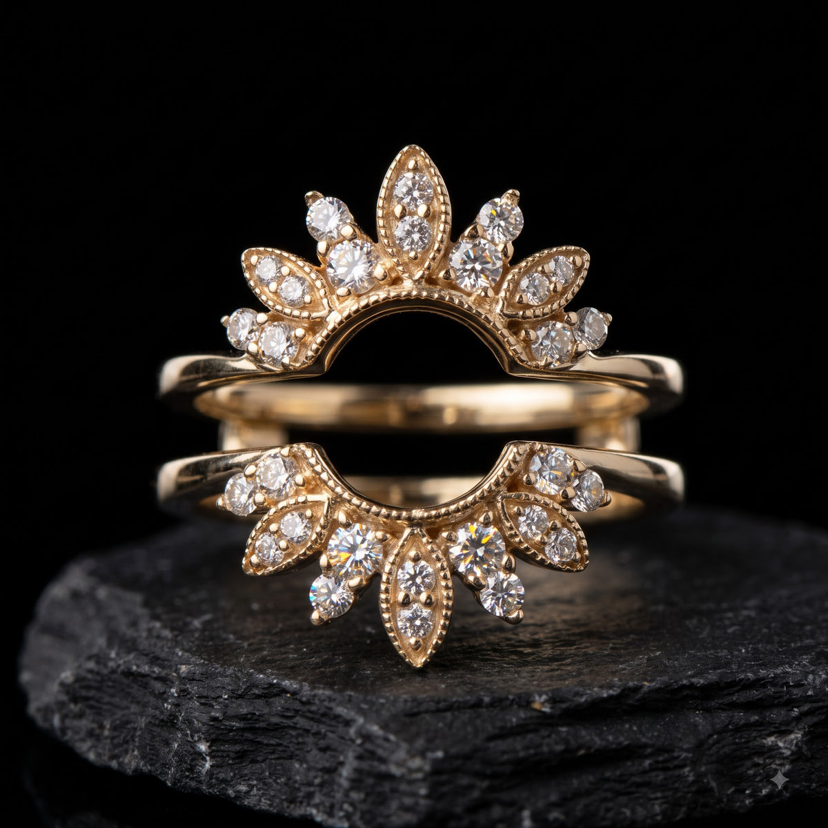 nature inspired lab grown diamond ring