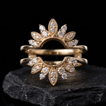 nature inspired lab grown diamond ring