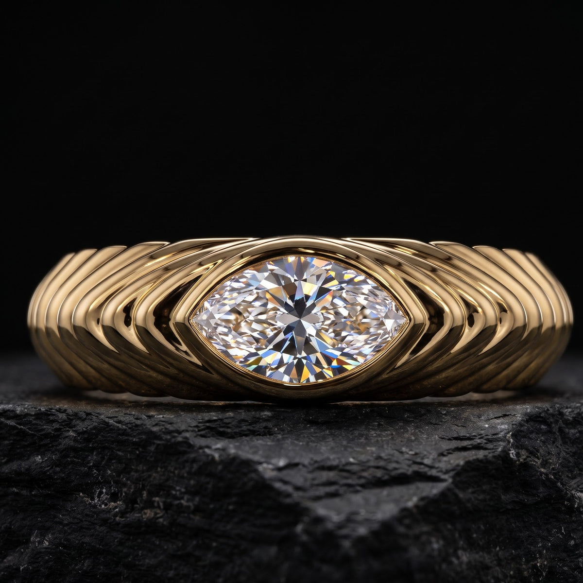 marquise cut diamond ring​

