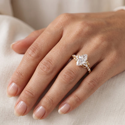 1.21 Ct Lab Grown Marquise Diamond Ring
