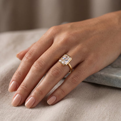 3.00ct Radiant Cut Lab-Grown Solitaire Ring