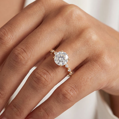 1.12 ct Round Lab Diamond Engagement Ring | Amavida