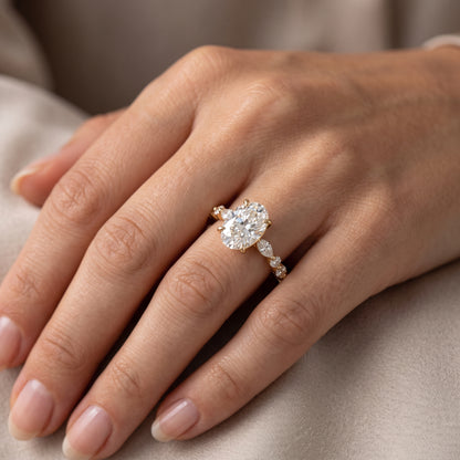 2.90 ct Oval Lab-Grown Diamond Engagement Ring