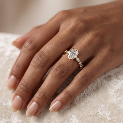 2.90 ct Oval Lab-Grown Diamond Engagement Ring