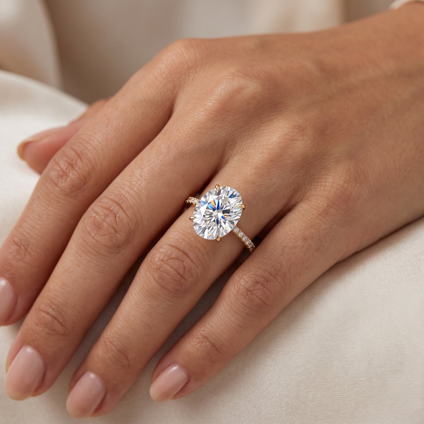2.68 ct Oval Lab-Grown Diamond Engagement Ring – Ethical Luxury