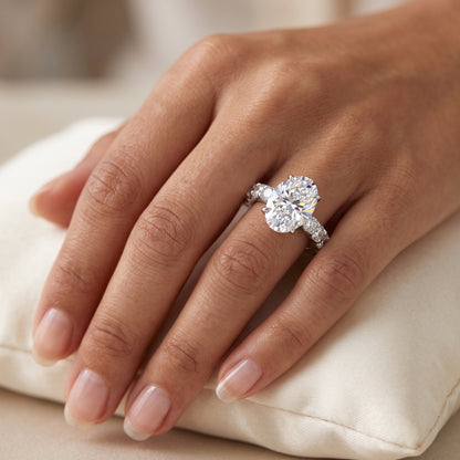 3.120ct Oval Cut 7x9mm Lab-Grown Ring