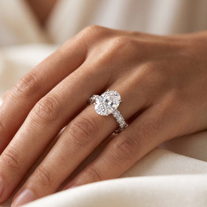 3.120ct Oval Cut 7x9mm Lab-Grown Ring