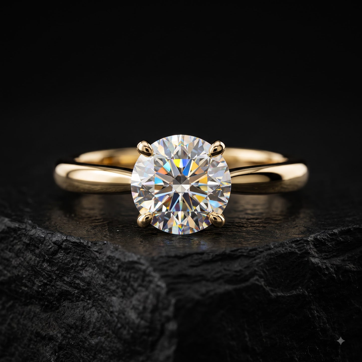 2.00ct Round Cut Lab Grown Diamond Solitaire Engagement Ring