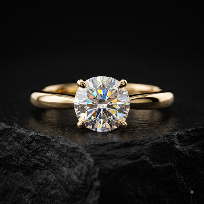2.00ct Round Cut Lab Grown Diamond Solitaire Engagement Ring