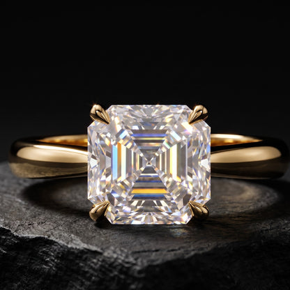 engagement rings asscher cut