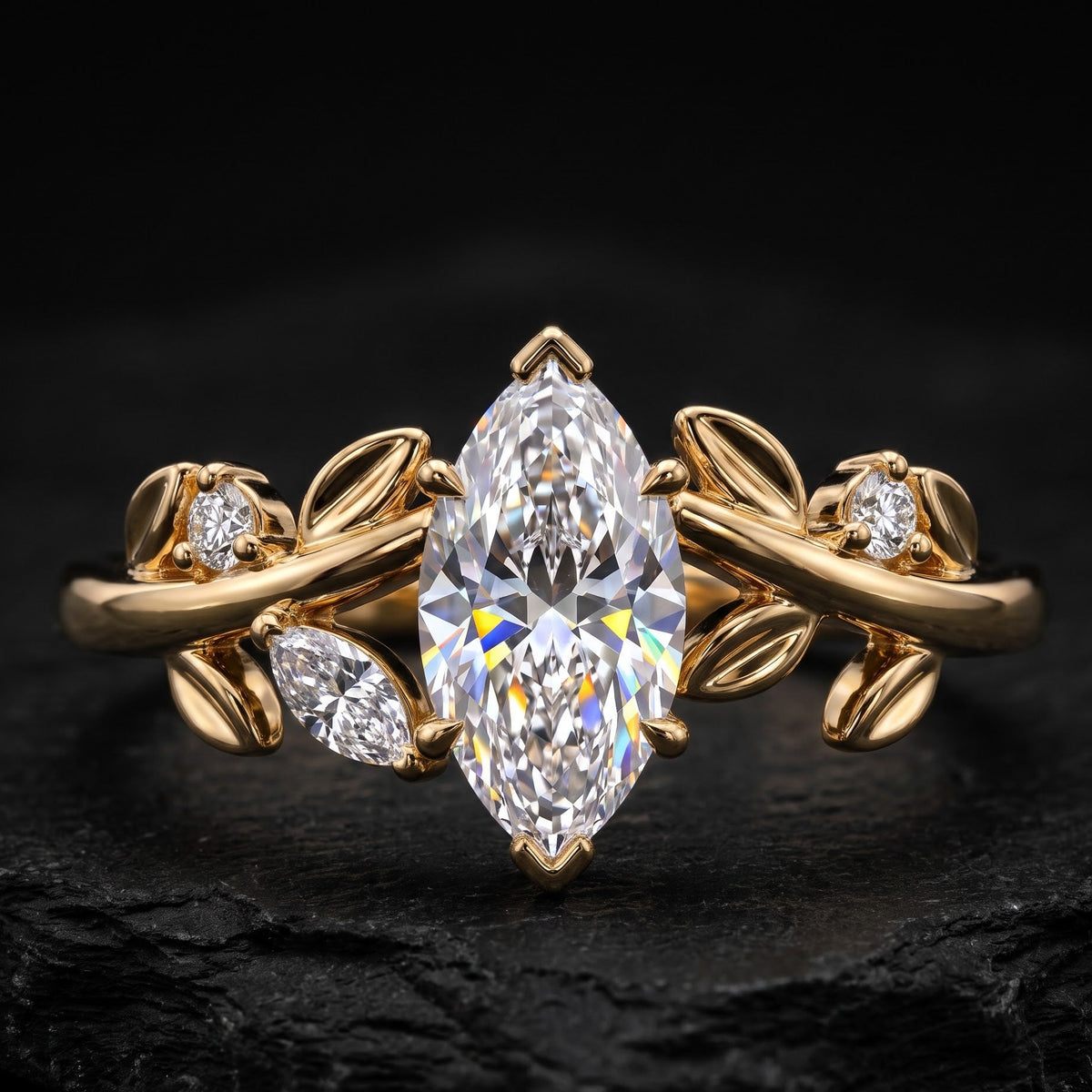 marquise cut diamond ring​

