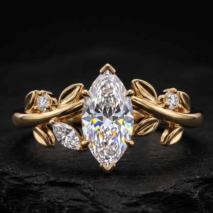 marquise cut diamond ring​

