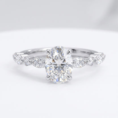 2.90 ct Oval Lab-Grown Diamond Engagement Ring