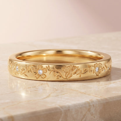 flower and ring