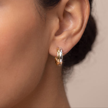 huggie hoop earrings gold​

