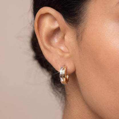 huggie gold hoop earrings​

