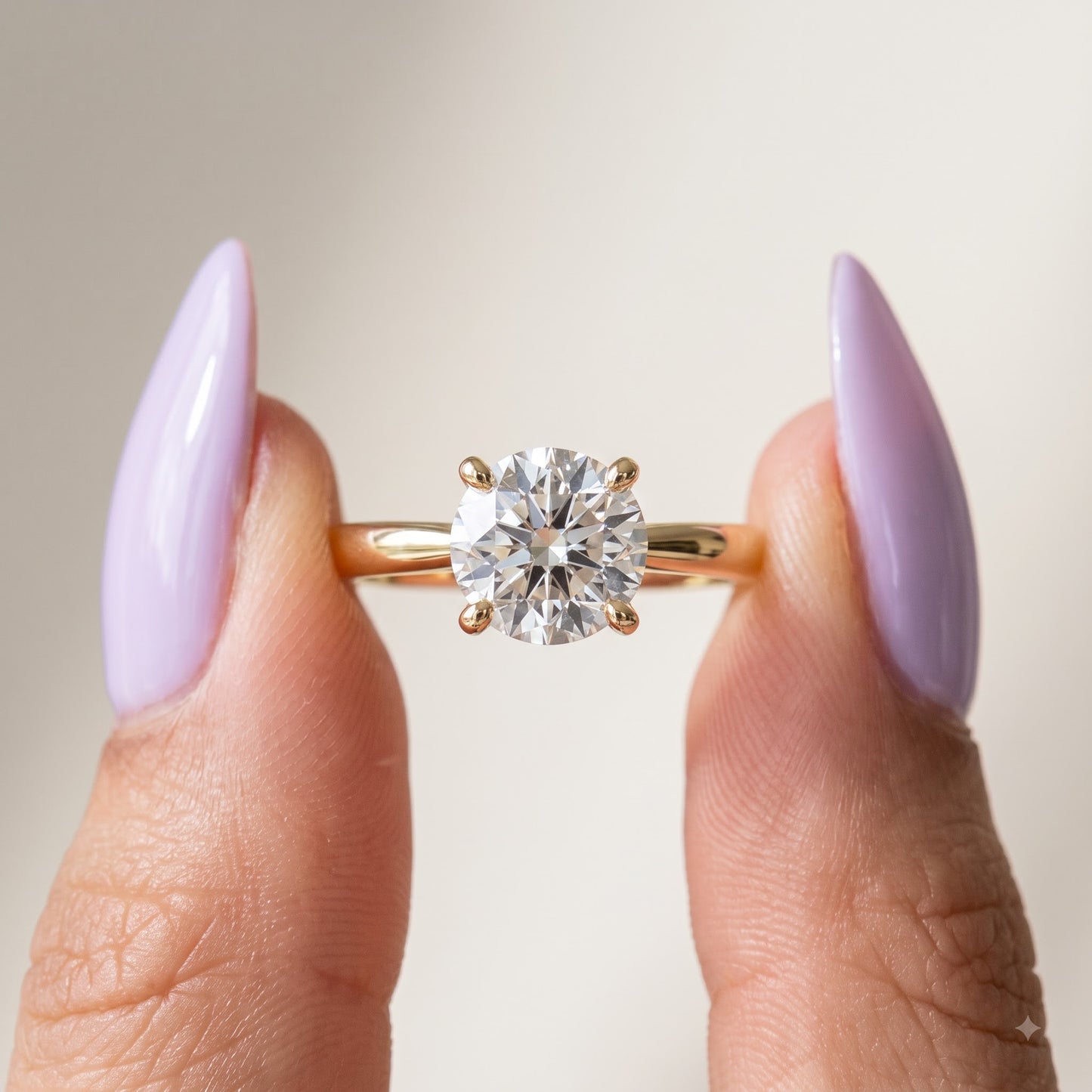 2.00ct Round Cut Lab Grown Diamond Solitaire Engagement Ring