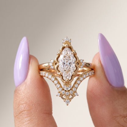 antique marquise diamond ring​

