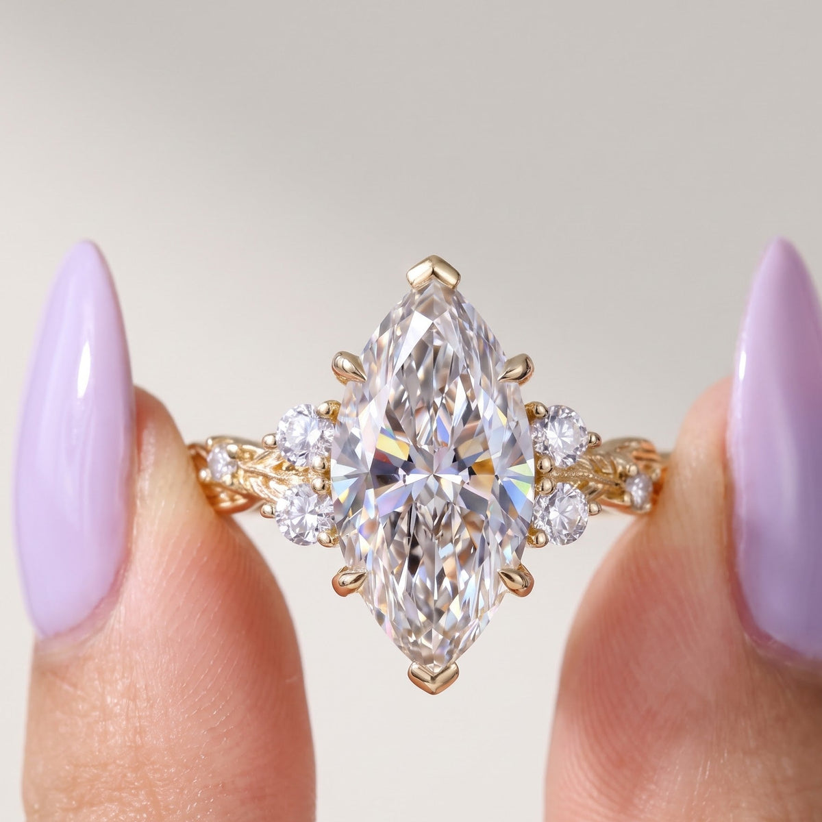 marquise ring with wedding band​

