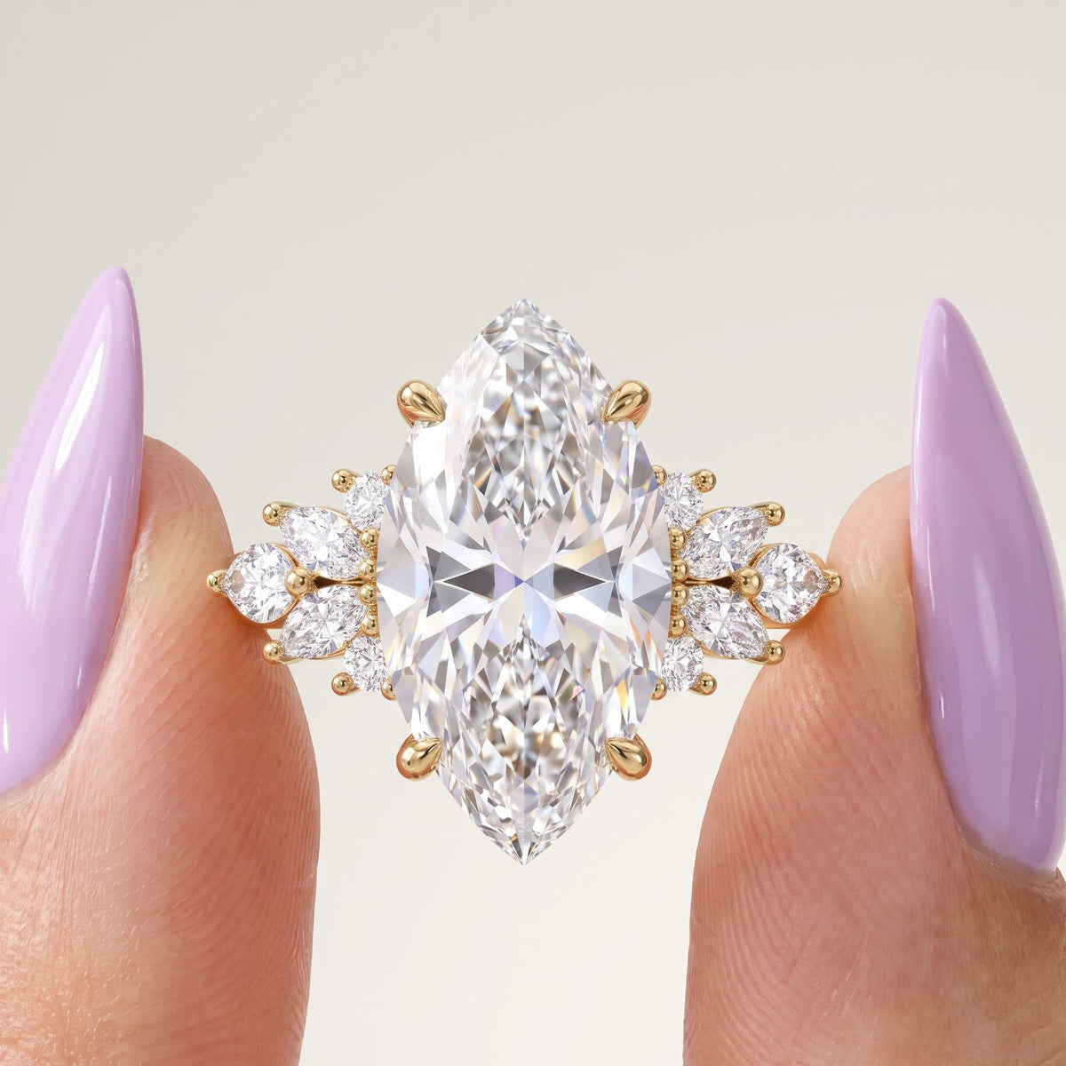 marquise shaped wedding ring​

