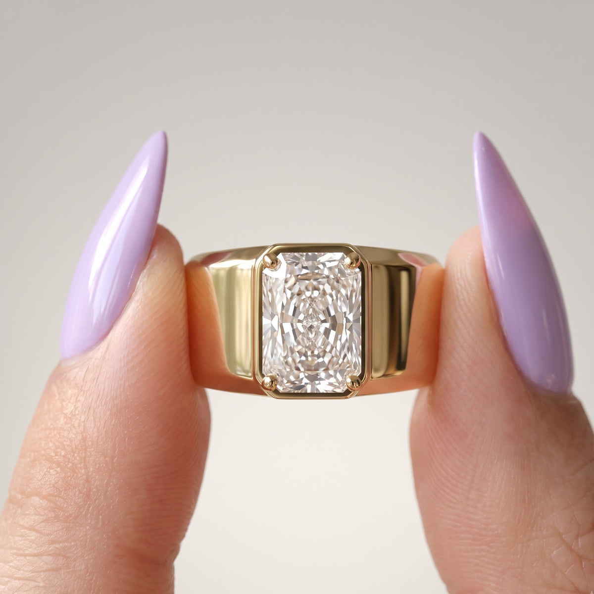 men's lab grown diamond ring